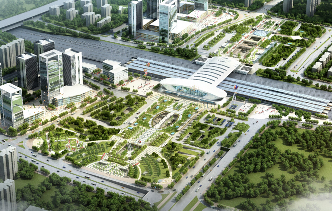 武汉光谷火车站东、西广场土建工程
